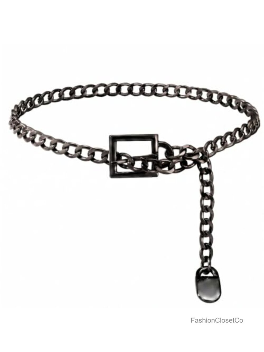Western Metal Concho Chain Belt Adjustable Waist Cowgirl